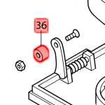 KNOB (PUSH BUTTON) 9045B/9045N