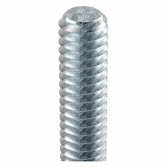 7luGjUIoEv14.jpg Fully Threaded Rod, Steel, Grade A, 1/4Inch-20, 3 ft. Length - Image 1