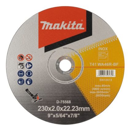 Thin Cut-off Wheels, 230 X 2.0 X 22 mm, Grit (WA46R)