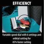 Recipro Saw, Orbital, AVT, 1510W, 0-2800 spm , 4.6kg - Image 5