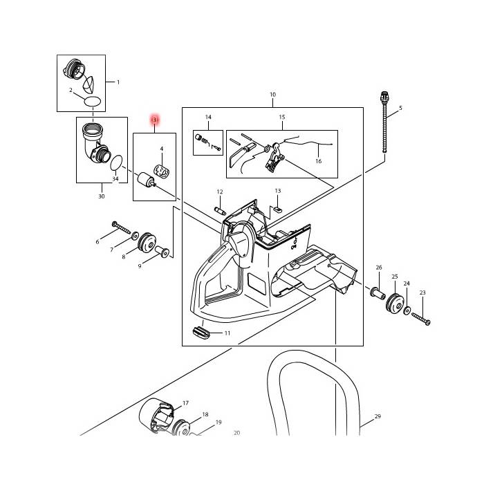 963601122-1.jpg رأس شفط كامل، للموديلات DPC6400, DPC7000 - الصورة 1