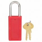 Lockout Padlock, Shackle Dia. 1/4 in