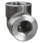 90° Elbow, Forged Steel, 1Inch x 1Inch Fitting Pipe Size, Female NPT x Female NPT