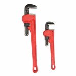 Pipe Wrench, Cast Iron, 2 inch_2 1/2 inch Jaw Capacity, Serrated, 12 inch_18 inch Overall Length