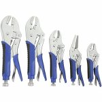 Locking Pliers Set, Straight/Long Nose/Curved, 7 inch_10 inch_6 inch Overall Length, Deluxe Cushion Grip - Image 2