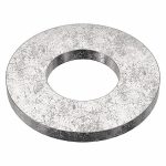 Stainless Steel Flat Washer, Plain Fastener Finish, Fits Bolt Sizes 5/8 in