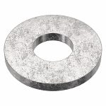 Stainless Steel Flat Washer, Plain Fastener Finish, Fits Bolt Sizes 1/4Inch