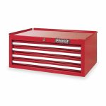 Intermediate Chest, 27 inch Length, 10 inch Height, Depth 18 inch, 4 Drawer, Red