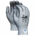 Cut Resistant Gloves, Salt/Pepper, XL