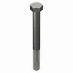 Hex Head Cap Screw: Carbon Steel, Plain, Thread 3/8Inch-16, Head Width 9/16Inch, 10Pcs