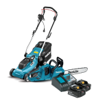 5 Piece Combo Kit: Electric Lawn Mower, Cordless Chain Saw, 2 Piece Lithium‑Ion 5.0 Ah Battery,18V Fast Charger - Image 2