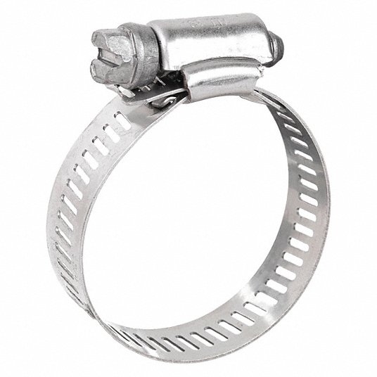 CA1exl0VjFW9.jpg Interlocked Worm Gear Hose Clamp, 9/16 inch Wide, PK10 - Image 1