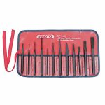 Hardened Tool Steel Punch and Chisel Set, 4-7/8 to 6 in S2 Number of Pieces 12