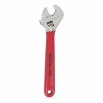 Satin Chrome Adjustable Wrench, 8"