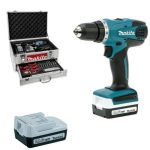 Cordless Driver Drill For Steel, Wood, Drill chuck 10mm(3/8 inch) , 14.4 V, 0-1400rpm, 15-30 Nm, 1.4kg