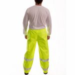 High Visibility Rain Pants, ANSI Class E, 4XL ( 58 in x 32 in ), Rain Pants, Green/Yellow - Image 2