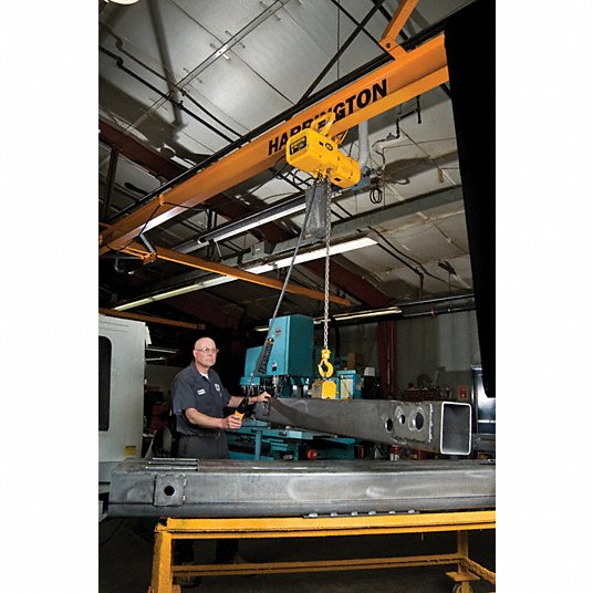 FTBv23Jsmrf7-1.jpg رافعة سلسلة NER كهربائية, فئة H4, سعة تحميل 2000 رطل, 230 فولت, طول الرافع 10 قدمًا, سرعة الرفع 14 / 2.5 قدم في الدقيقة, سرعتين - الصورة 1