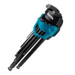 ⁦طقم مفاتيح ألين كي برأس سداسي، 9 قطع متنوعة مقاس (1.5، 2، 2.5، 3، 4، 5، 6، 8، 10 مم)⁩ - الصورة ⁦4⁩