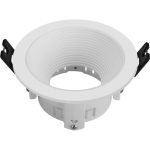 Frame Single Round FIXED Deep Grooved 7 CM White-  88x39mm