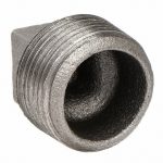 Square Head Plug, Malleable Iron, 1/2Inch Pipe Size, Male NPT