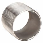 Nipple, 316 Stainless Steel, 3/4Inch Nominal Pipe Size, 1 3/8Inch Overall Lg, Close Thread, Welded