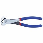 End Cutting Nippers, 7 in Overall Lg, For 2 mm Max Wire Thick, 26 1/2 mm Jaw Wd, Steel
