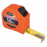 Tape Measure, 16 ft Blade Length, 1 inch Blade Wd, in/ft/Fractional/Decimal, Closed, ABS Plastic - Image 2