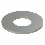 Stainless Steel Flat Washer, Plain Fastener Finish, Fits Bolt Sizes 5/8Inch