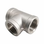 Tee, 316 Stainless Steel, 1 in x 1 in x 1 in Fitting Pipe Size, Female NPT x Female NPT x Female NPT - Image 2