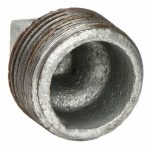 Square Head Plug: Malleable Iron, 3/8 in Pipe Size, Male NPT - Image 2