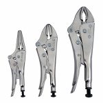 Locking Pliers Set, 3, Drop Forged Jaw