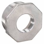 Hex Reducing Bushing: 3Inch x 3Inch Fitting Pipe Size, 316 Stainless Steel, Male NPT x Female NPT