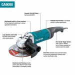 Angle Grinder Machine 9 inch, Large Tigger Switch, 2700W, 8.6Kg - Image 3