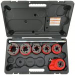 Manual Ratchet Pipe Threader, 1/2 to 2 inch, 6 Die Heads, NPT, Right Hand