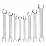 Flare Nut Wrench Set, Alloy Steel, Chrome, 8 Tools
