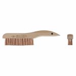 Phosphor Bronze Short Handle Nonsparking Scratch Brush, 10 inL , 1 EA 4CZ57