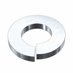 Split Lock Washer, Bolt 1/4, Carbon Steel, PK100