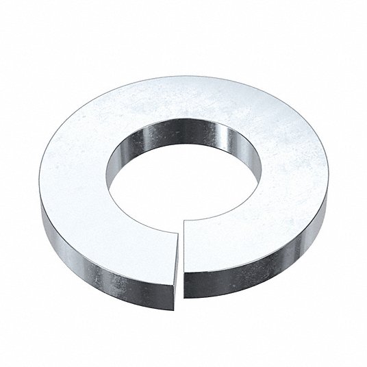 JqvzE4Ti97AV.jpg Split Lock Washer, Bolt 1/4, Carbon Steel, PK100 - Image 1