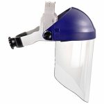 Ratchet Faceshield Assembly: Clear Visor, Polycarbonate, Ratchet, Dielectric Protection - Image 2