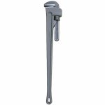 Pipe Wrench, Aluminum, 6 inch Jaw Capacity, Serrated, 48 inch Overall Length