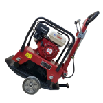 Gasoline Plate Compactor, 38 x 66 cm Plate Size, Powerful 7 HP Engine, 130kg