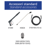 High Pressure cleaner Hot and Cold, 200 Bar,2900psi, 3Phase 220 volt, 7.4Kw, Made in Italy