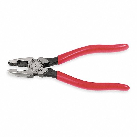 LsDb8Pf.jpg Linemans Plier, 7-1/4" L, Dipped - Image 1