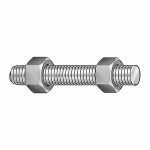 Fully Threaded Stud, Steel, Grade B7, 1-1/8