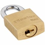 Padlock, 7/16 inch Vertical Shackle Clearance, 3/8 inch Horizontal Shackle Clearance, 1 inch x 1/2 inch