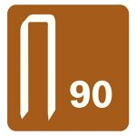 ⁦دبابيس دباسة خشب حرف يو، طول الرأس 30 مم، رقم 90، 3000 قطعة، مجلفنة⁩ - الصورة ⁦5⁩