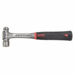 Ball Pein Hammer, Head Weight (Oz.) 8.0, Handle Steel with Shock Reduction