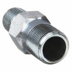 Swage Nipple: Carbon Steel, 3/4Inch x 1/2Inch Pipe Size, Male NPT x Male NPT, 4WGF3