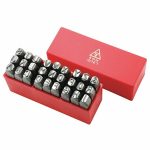 Letter Stamp Set, Size 1/4 inch x 2-3/8 inch, 27 Pieces