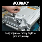 ⁦فارة خشب كهربائية، عرض التسوية 12 بوصة، عمق التسوية 3 مم، 1650 واط،، 28.1 كجم⁩ - الصورة ⁦3⁩